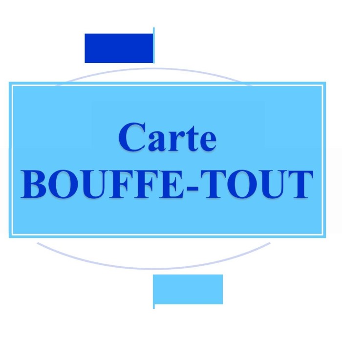 Carte Bouffe-tout RÉGULIÈRE